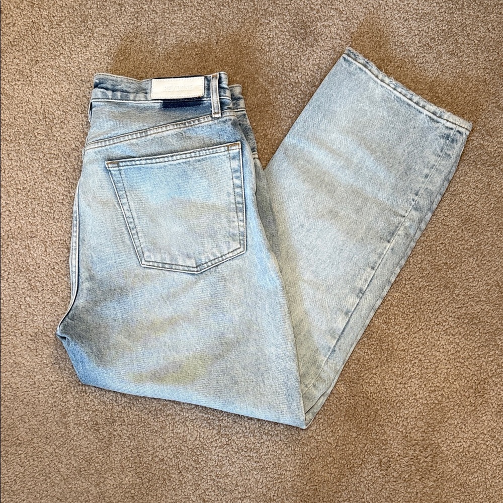 Re/Done 90s Crop Low Slung Jeans in Vintage Playa